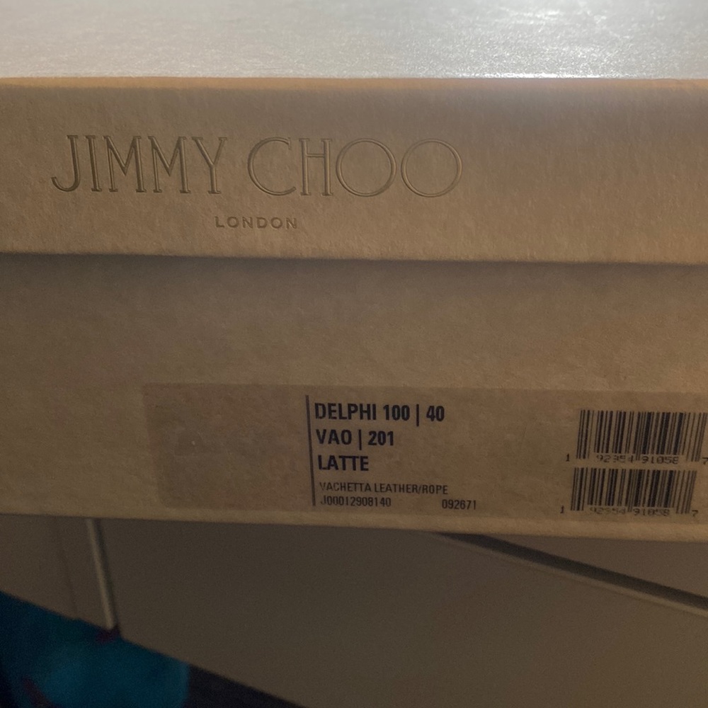 jimmy choo delphi wedge 40 new with box